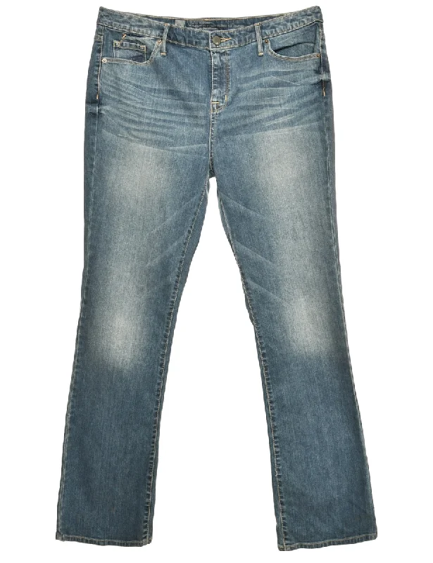 Zip Front Straight Fit Jeans - W34 L34