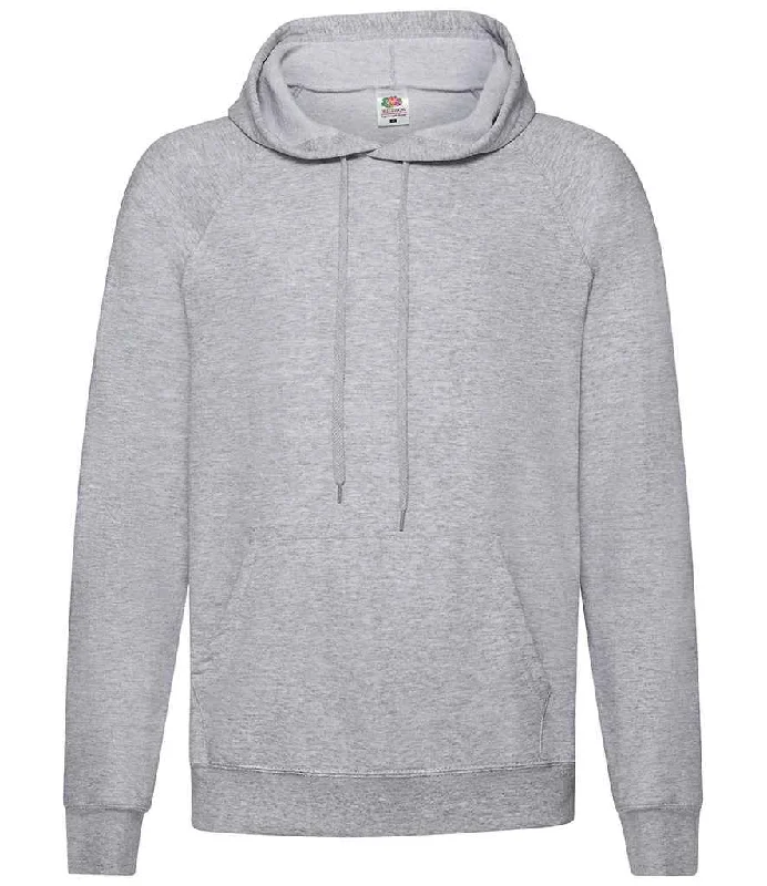 Fruit of the Loom Lightweight Hooded Sweatshirt | Heather Grey