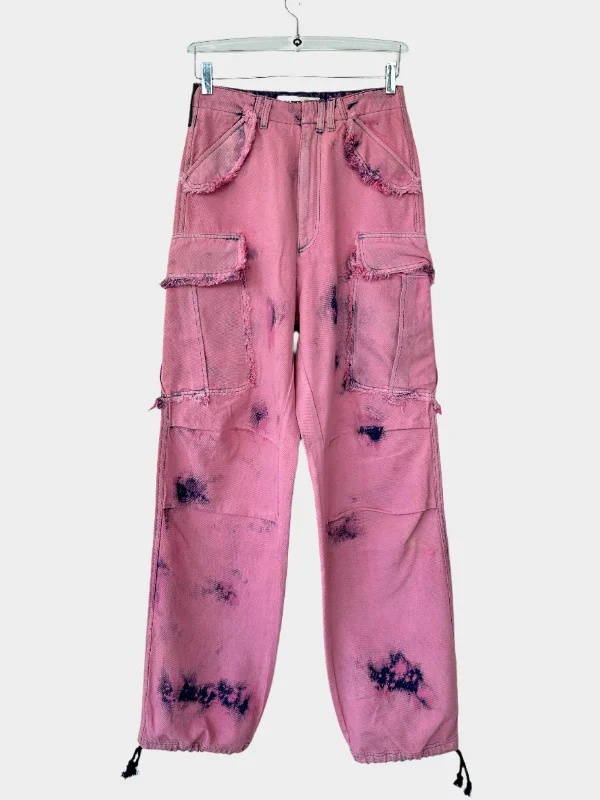 Frayed Tie-dye Jeans