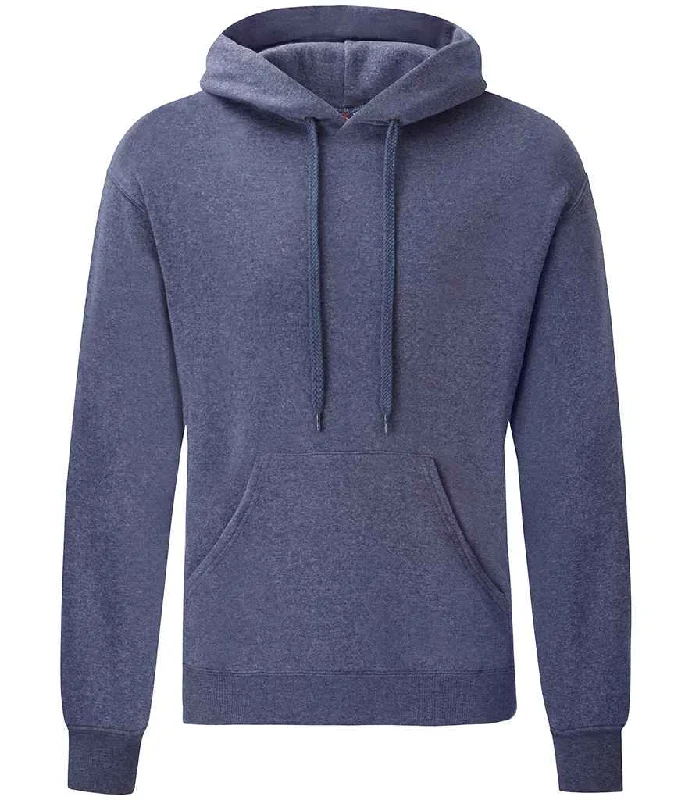 Fruit of the Loom Classic Hooded Sweatshirt | Heather Navy