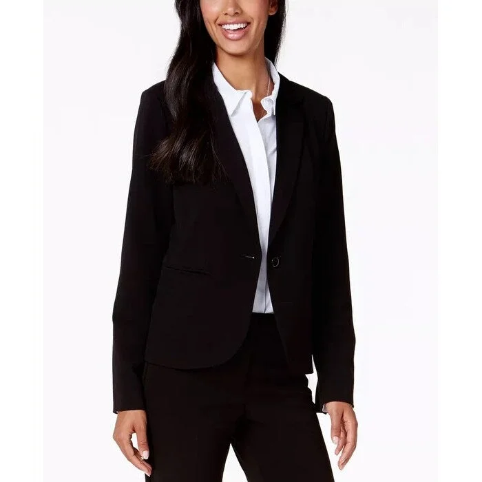 XOXO Junior's One Button Blazer Black Size Small