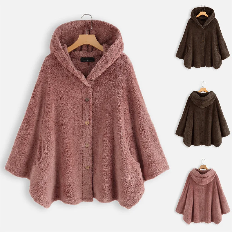 Women Plus Sizes Velvet Hoodies Coats