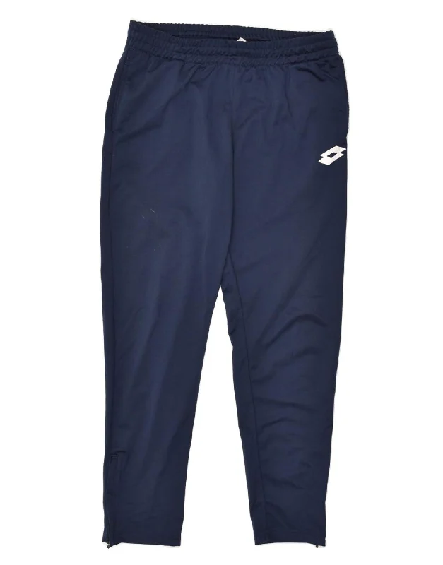 LOTTO Womens Tracksuit Trousers UK 18 XL Navy Blue Polyester