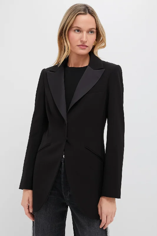 Satin Lapel Emile Blazer