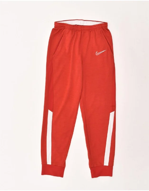 NIKE Womens Tracksuit Trousers Joggers UK 18 XL Red Polyester