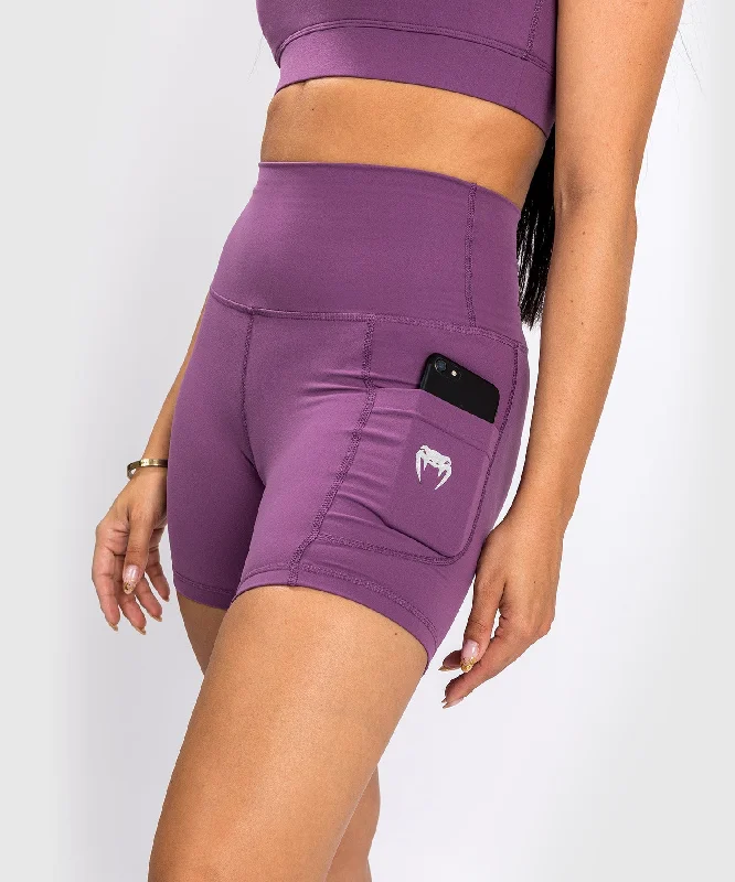 Venum Essential Women's Bike Shorts - Dusky Orchid/Brushed Silver