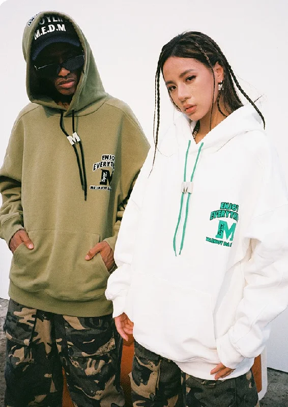 MEDM M Buckle Drawstring Hoodie