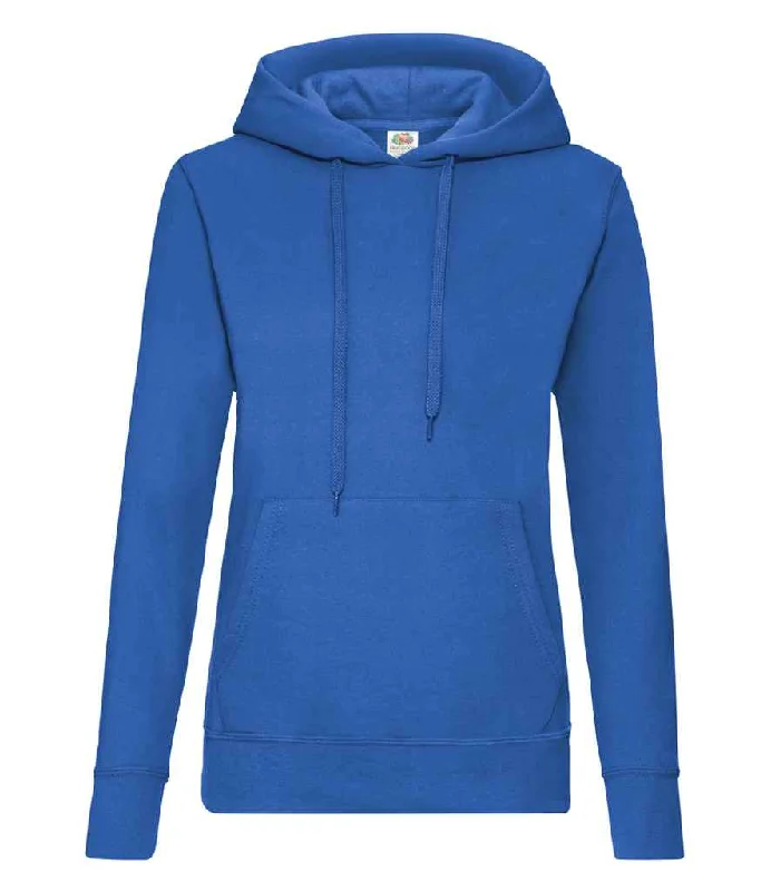 Fruit of the Loom Classic Lady Fit Hooded Sweatshirt | Royal Blue