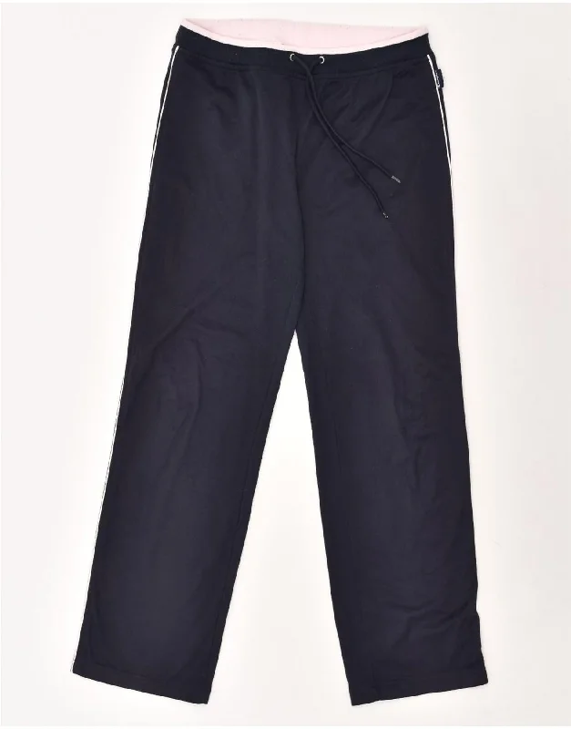 CHAMPION Womens Tracksuit Trousers UK 12 Medium Navy Blue Polyester