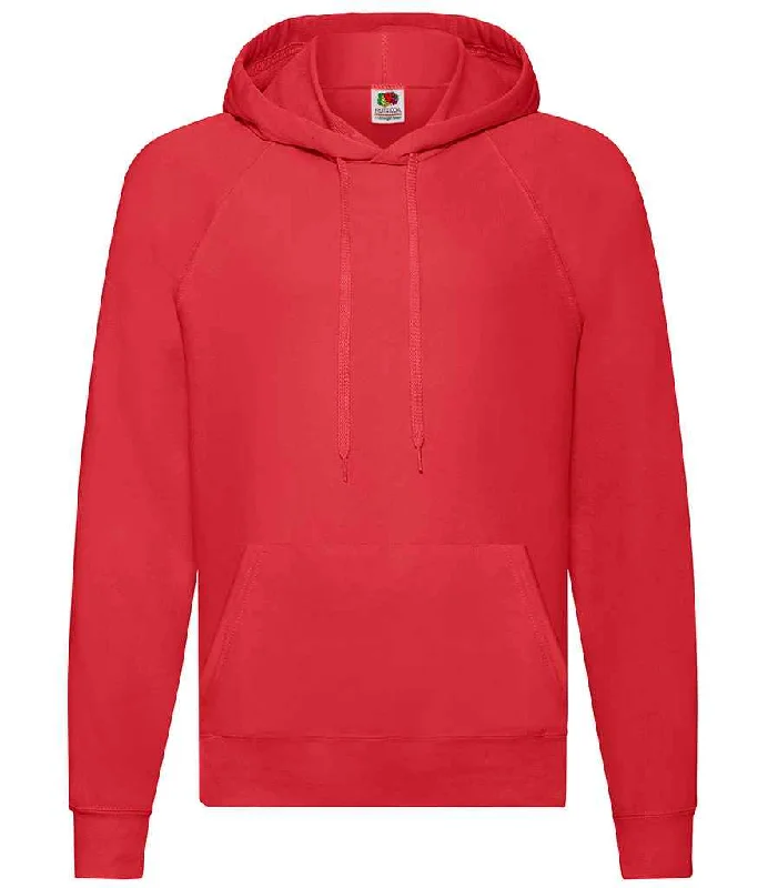 Fruit of the Loom Lightweight Hooded Sweatshirt | Red