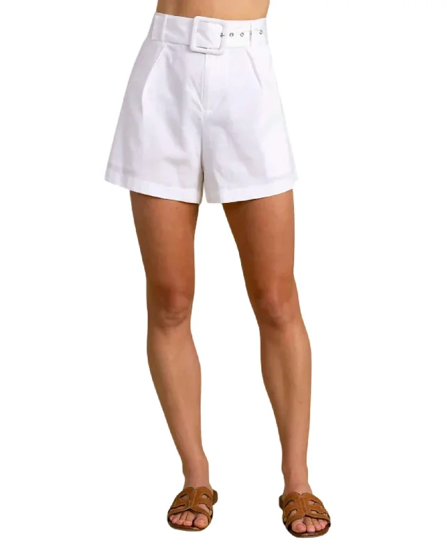 Maya Shorts In White