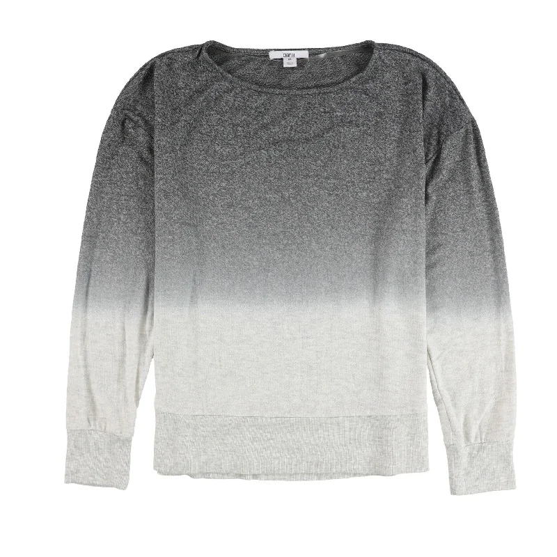 bar III Womens Dip Dye Pullover Sweater, Grey, X-Small