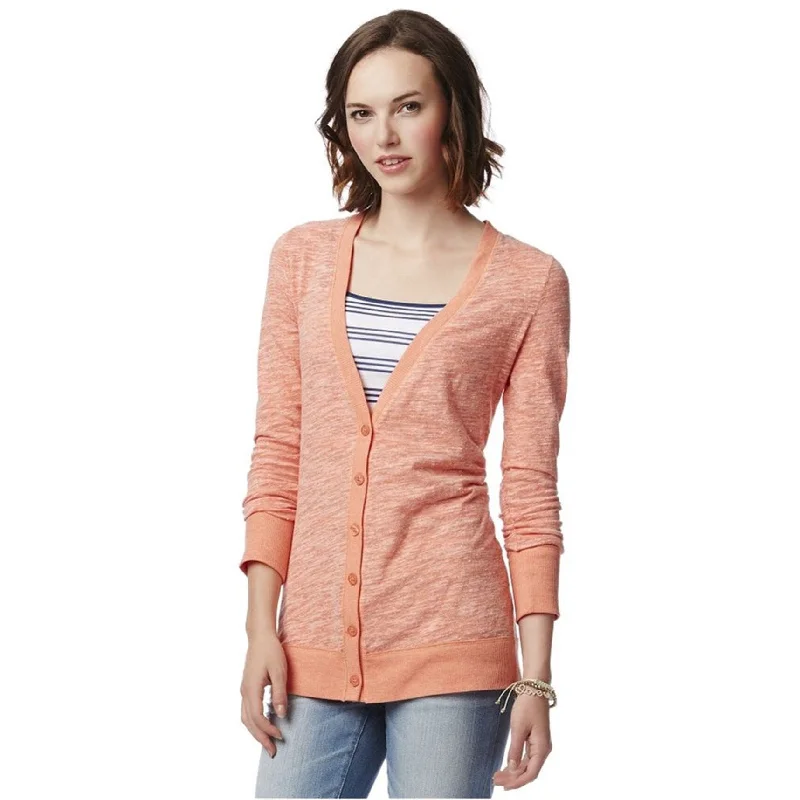 Aeropostale Womens Slub Cardigan Sweater