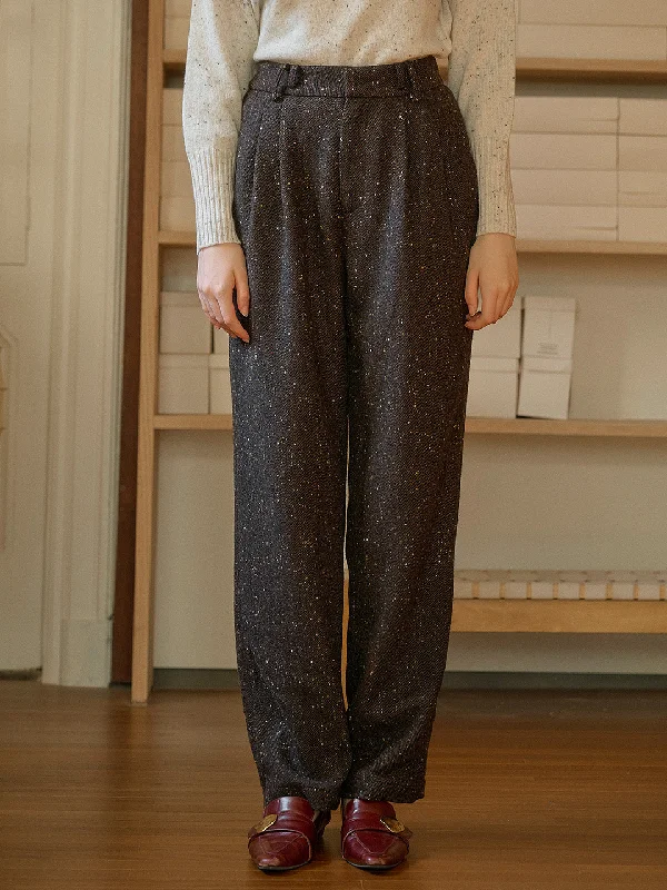 Nura Vintage Brown High waist Tapered Pants