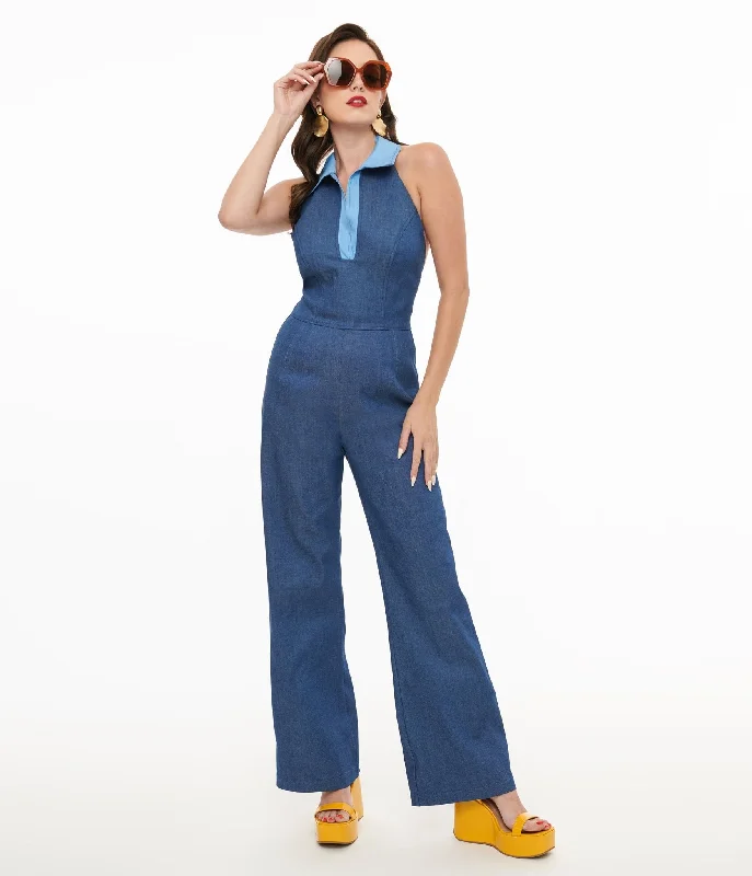 Miracle Eye Blue Denim Cecilia Jumpsuit