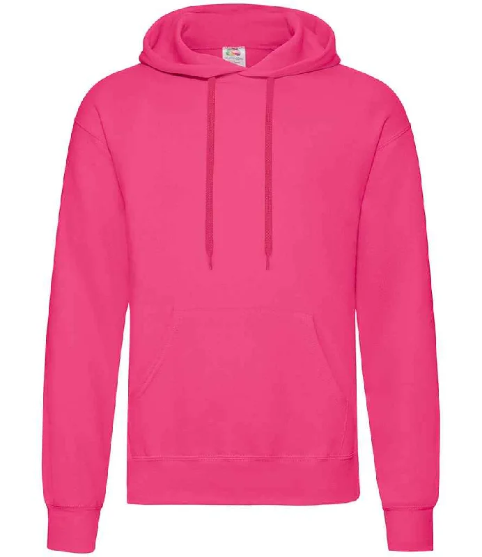 Fruit of the Loom Classic Hooded Sweatshirt | Fuchsia