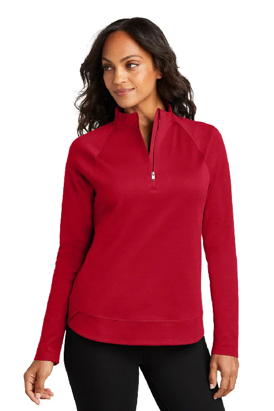 Port Authority Womens C-FREE Cypress Snag Resistant 1/4 Zip Sweatshirt - Rich Red - New