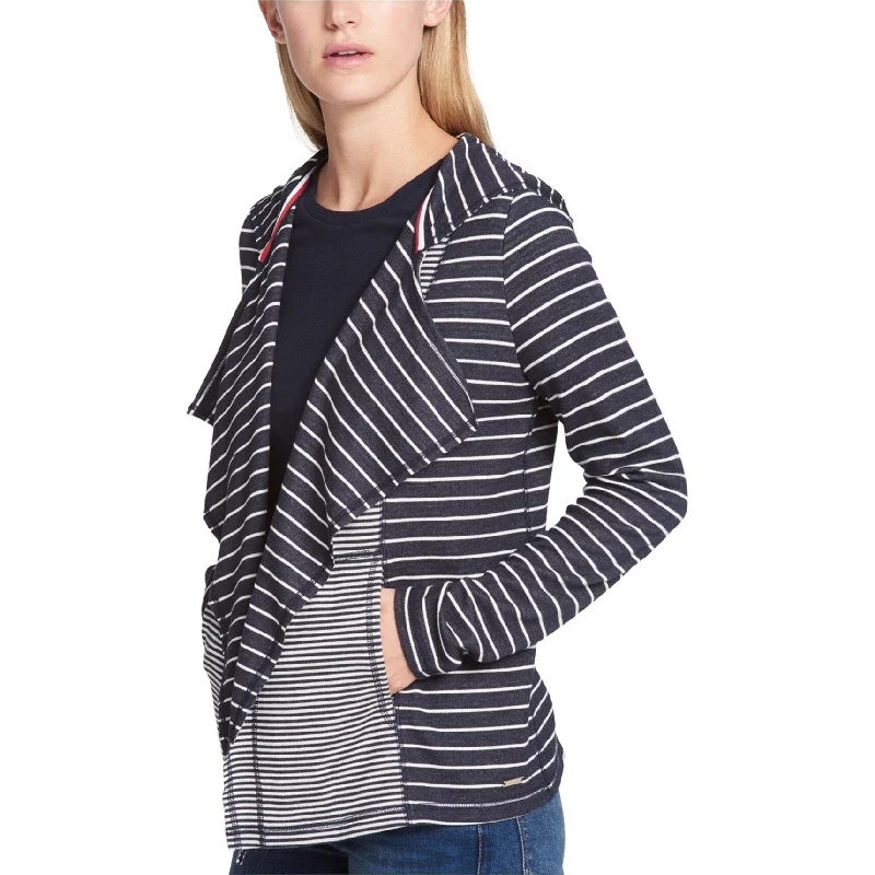 Tommy Hilfiger Womens Hooded Cardigan Sweater