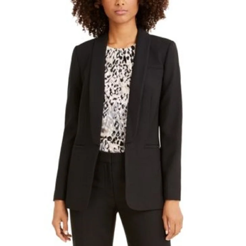 Calvin Klein Women's Parker Twill Blazer Black Size 8