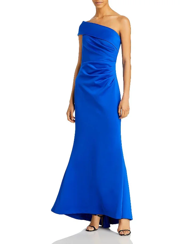 Womens One Shoulder Maxi Evening Dress