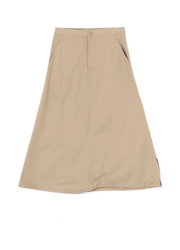 [Y's BORN PRODUCT] COTTON TWILL SKIRT PANTS