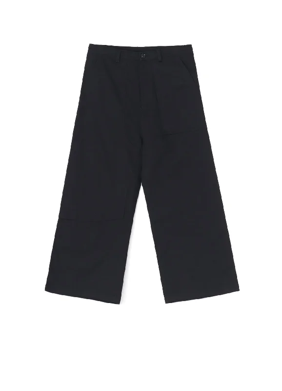 [Y's BORN PRODUCT] COTTON TWILL LONG STRAIGHT PANTS